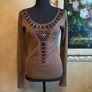 Light sweater with an insert